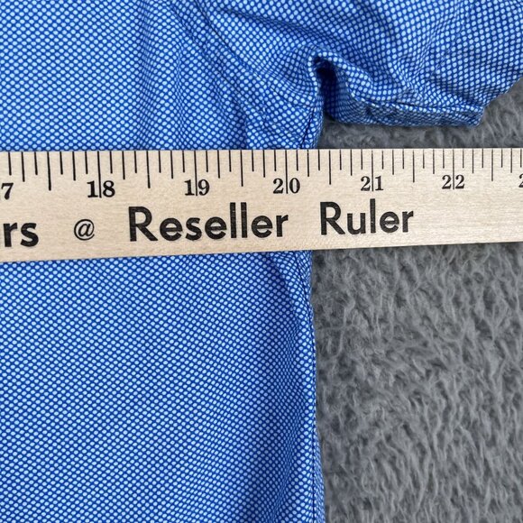 Denim & Flower Ricky Singh Button Down Shirt Mens Blue Shirt Sz Medium - Picture 6 of 6